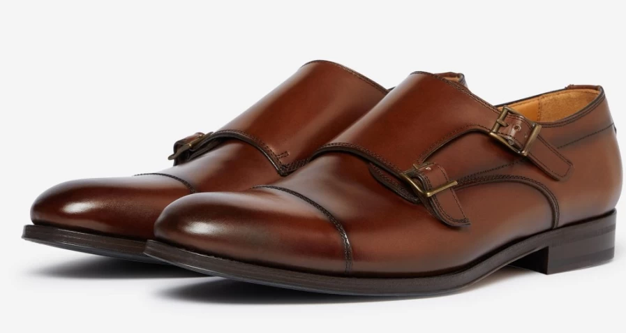 Oliver Sweeney Men's Segovia Dark Tan Leather Dress Shoes