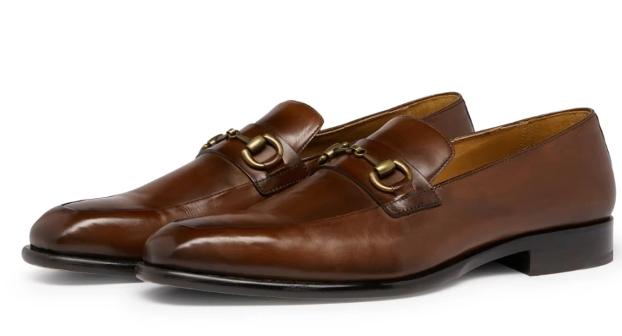 Oliver Sweeney Men's Vaccona Dark Tan Leather Dress Shoes