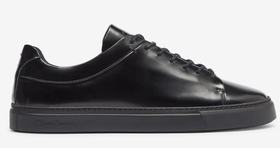 Oliver Sweeney Men's Izeda Black Leather Dress Shoes