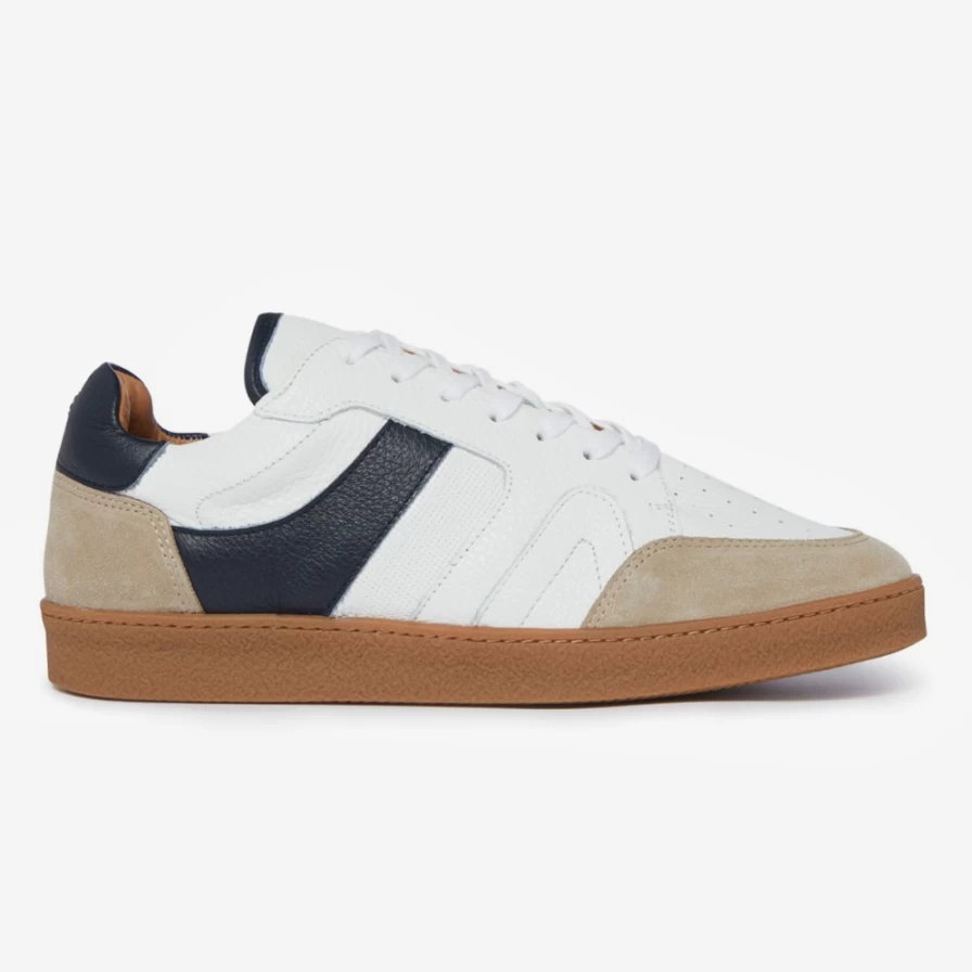 Oliver Sweeney Men's Harrow White and Blue Dress Shoes