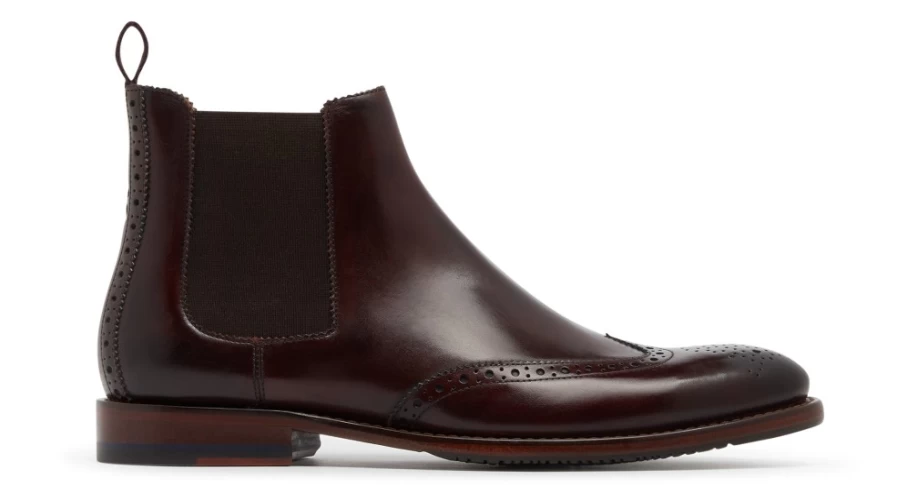 Oliver Sweeney Men's Portrush Burgundy Leather Dress Shoes