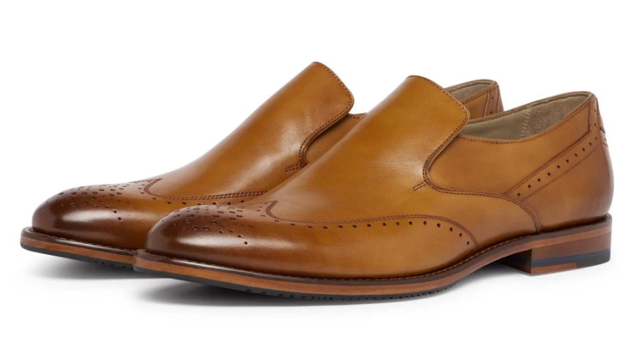 Oliver Sweeney Men's Furbogh Light Tan Leather Dress Shoes