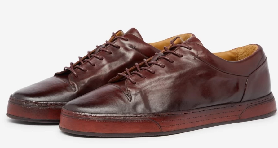 Oliver Sweeney Men's Prio Burgundy Leather Dress Shoes for Formal Occasions