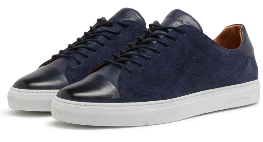 Oliver Sweeney Men's Ossos Navy Leather Dress Shoes