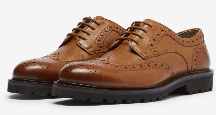 Oliver Sweeney Men's Finstock Tan Leather Dress Shoes