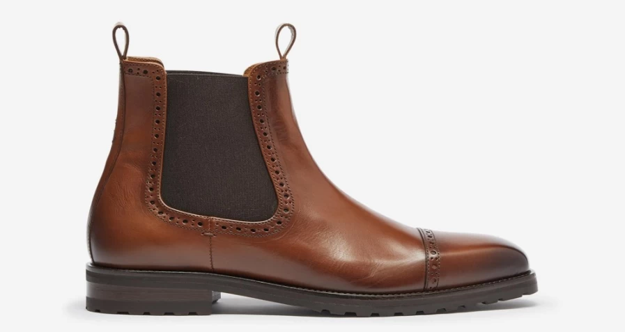 Oliver Sweeney Men's Dasa Dark Tan Leather Dress Shoes