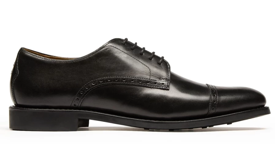 Oliver Sweeney Men's Temple Black Leather Dress Shoes