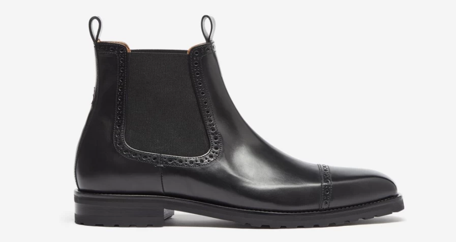 Oliver Sweeney Men's Dasa Black Leather Dress Shoes