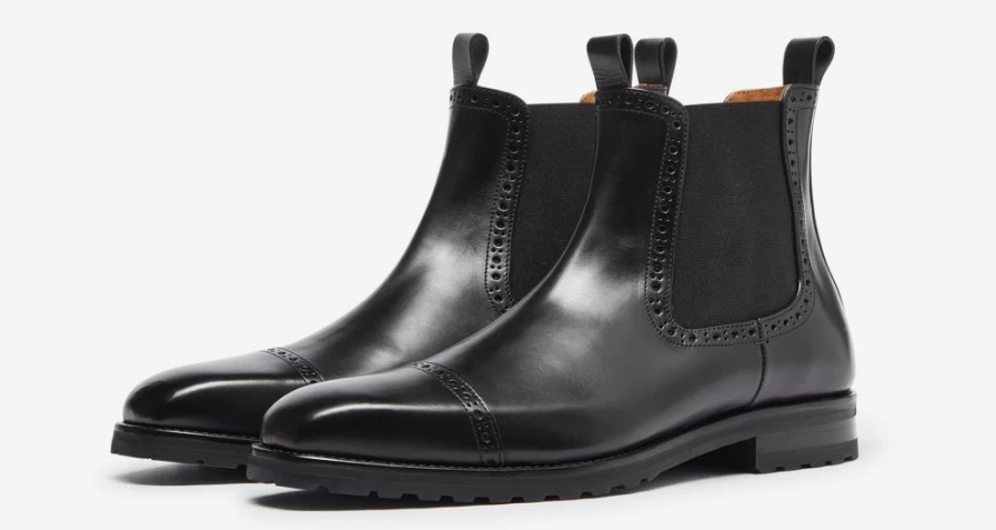 Oliver Sweeney Men's Dasa Black Leather Dress Shoes