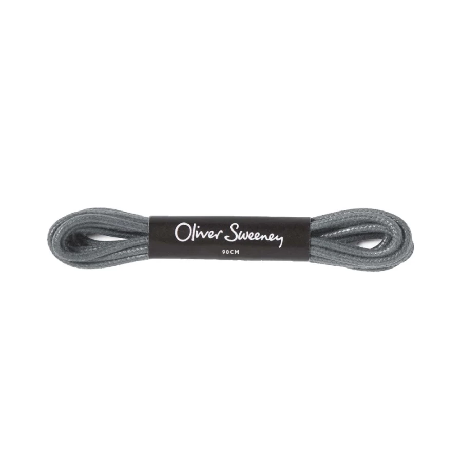 Oliver Sweeney Men's Medium Round Grey Lace-Up Dress Shoes