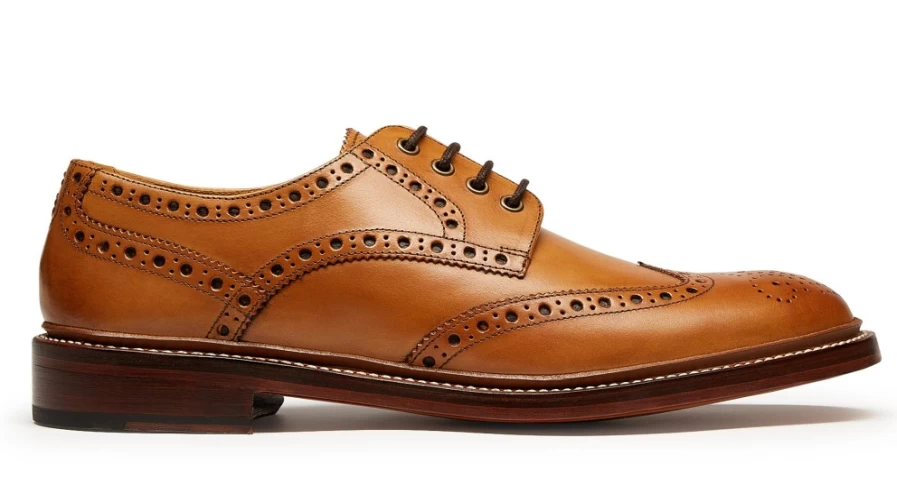 Oliver Sweeney Men's Saunders Tan Leather Dress Shoes for Formal Occasions