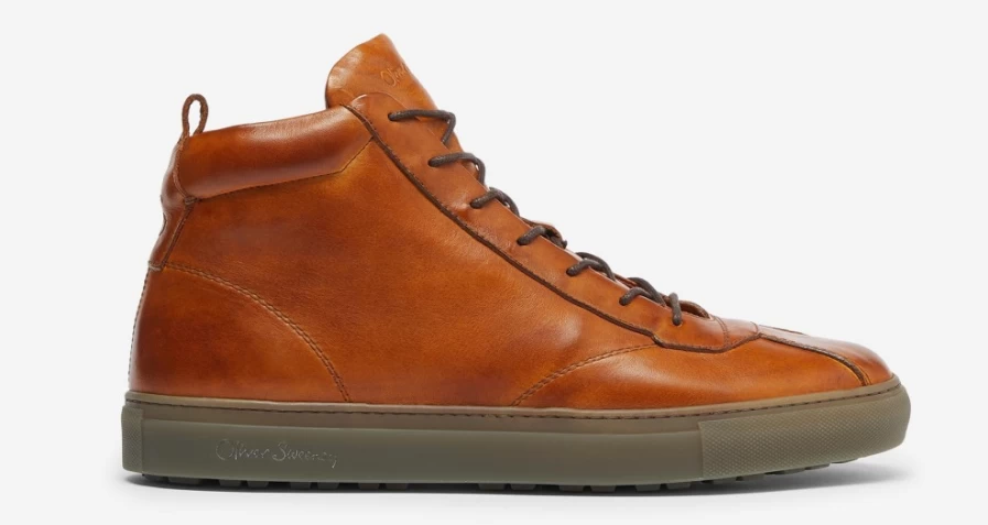 Oliver Sweeney Men's Defeza Tan Leather Dress Shoes