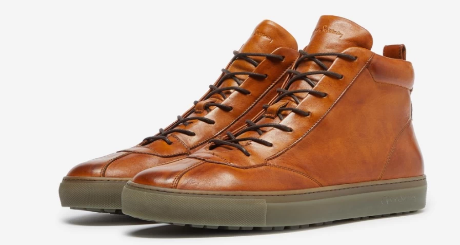 Oliver Sweeney Men's Defeza Tan Leather Dress Shoes