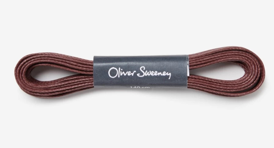 Oliver Sweeney Men's Burgundy Extra Long Flat Shoe Laces