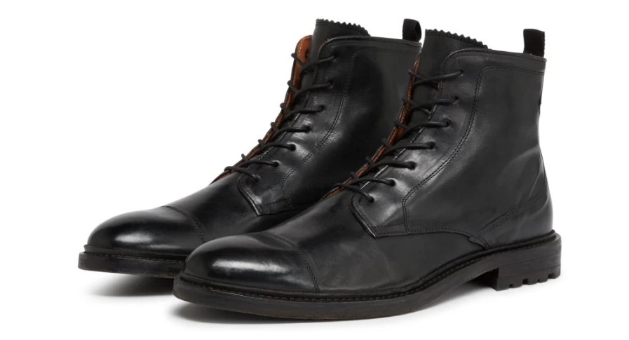 Oliver Sweeney Men's Chaves Black Leather Dress Shoes