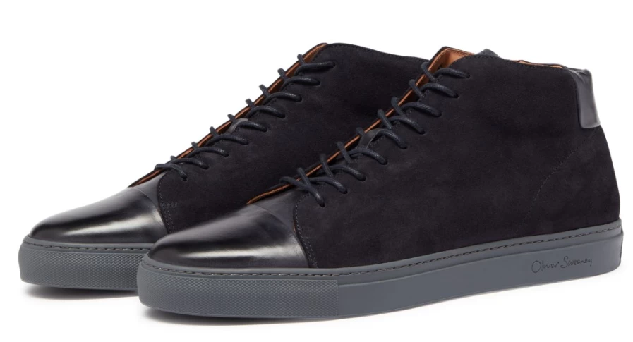 Oliver Sweeney Men's Torrejao Navy Leather Dress Shoes