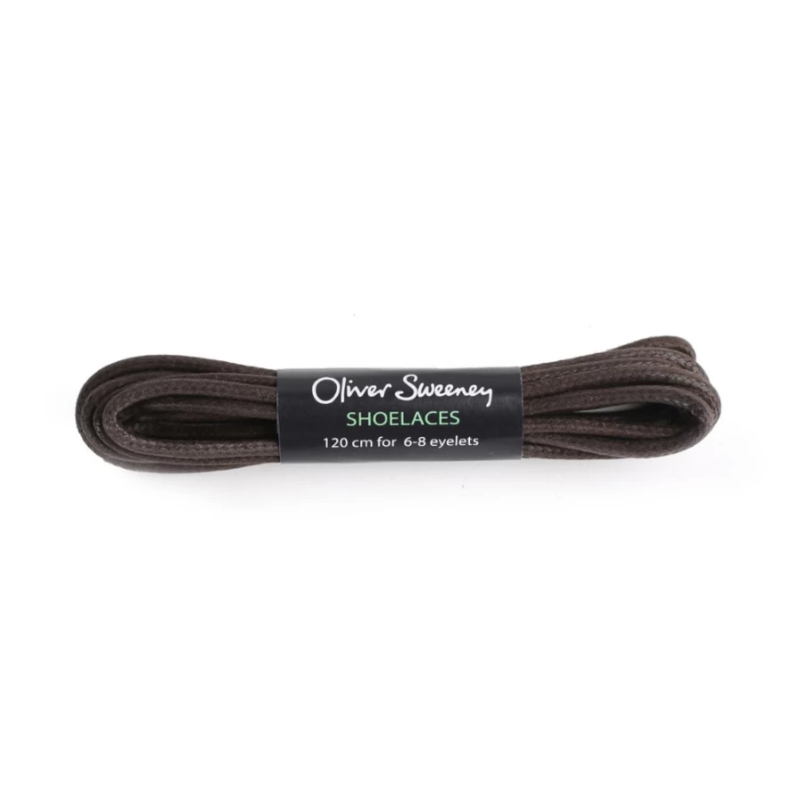 Oliver Sweeney Men's Long Thick Brown Shoelaces for Dress Shoes