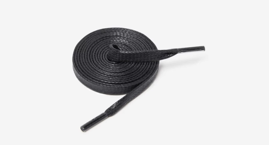 Oliver Sweeney Men's Extra Long Flat Black Shoelaces for Dress Shoes