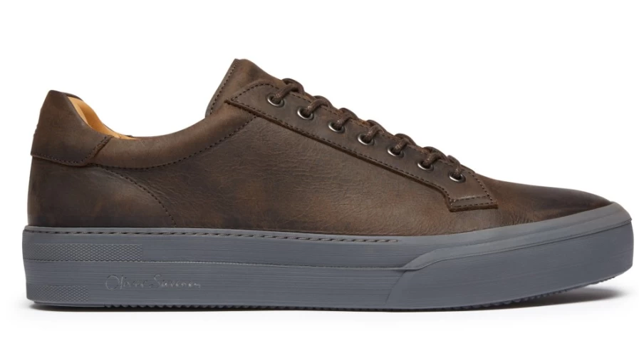 Oliver Sweeney Men's Penacova Brown Leather Dress Shoes
